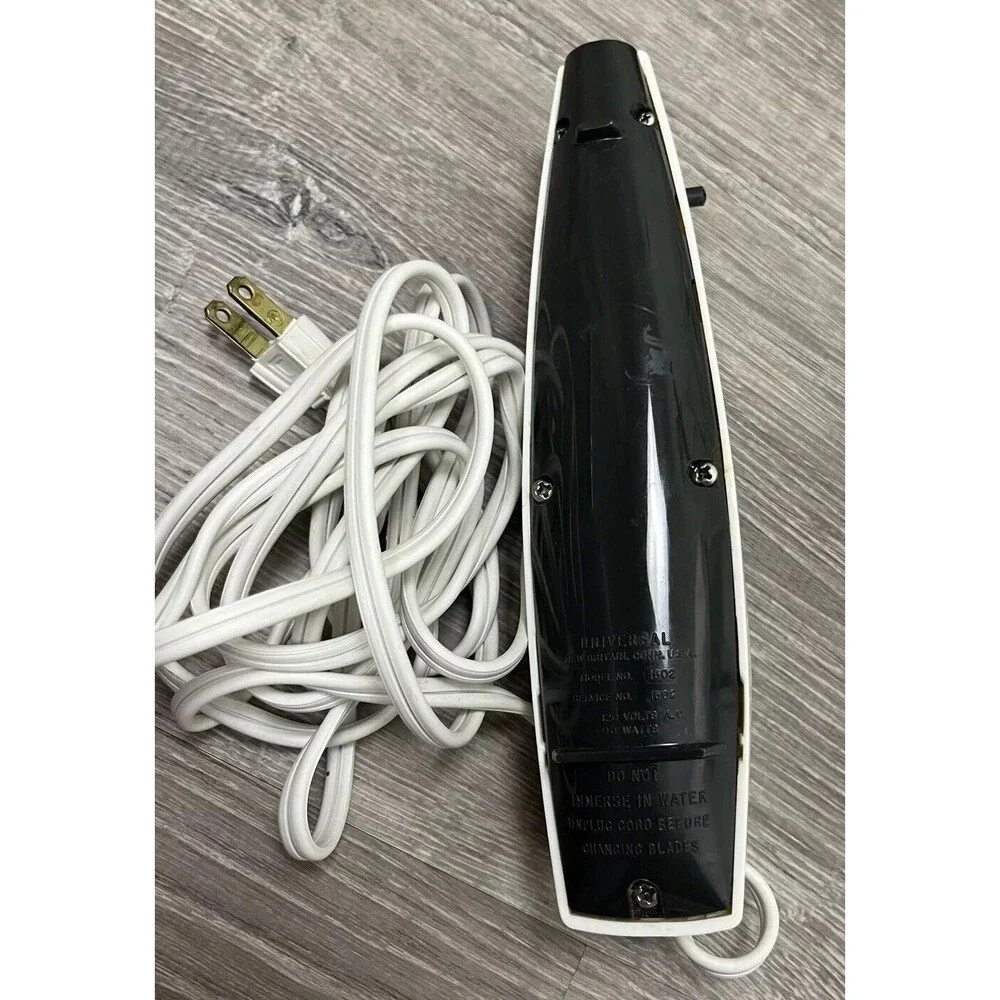 Electric Knife Slice Carve Stainless Steel‎ + Case Universal Vintage Made in USA